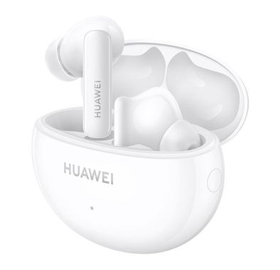 Huawei FreeBuds 5i Earbuds, Flexible Noise Cancellation, Touch Control, 10 mm Dynamic Driver, 410 mAh Charging Case Battery Capacity - Ceramic White
