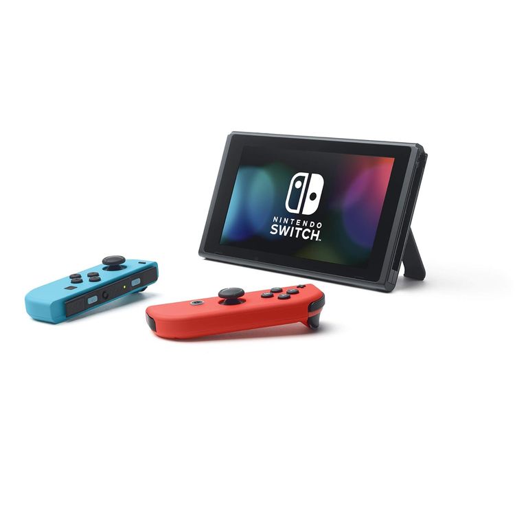 Nintendo Switch (OLED Model) - Neon Red & Neon Blue Joy Con