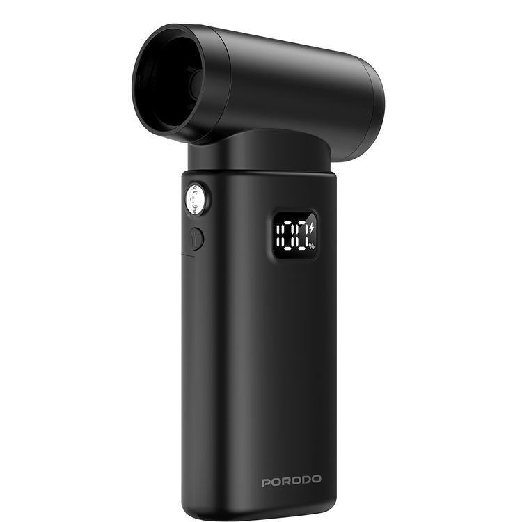 مكنسة يدوية ومنفاخ هواء 2 في 1 من بورودو لايف ستايل مع 5 إعدادات سرعة و 4 فوهات قابلة للفصل، قوة شفط 7000 باسكال، سعة صندوق الغبار 160 مل، سرعة محرك 130000 دورة في الدقيقة.