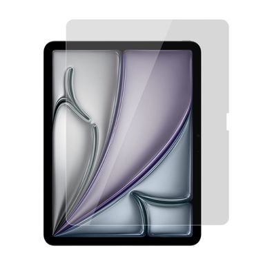 Levelo High Silicone Aluminum Glass HD Screen Protector for iPad Air 11" 2024, Scratch Resistance, Touch Sensitivity, Hydrophobic & Oleophobic Coating - Clear 
