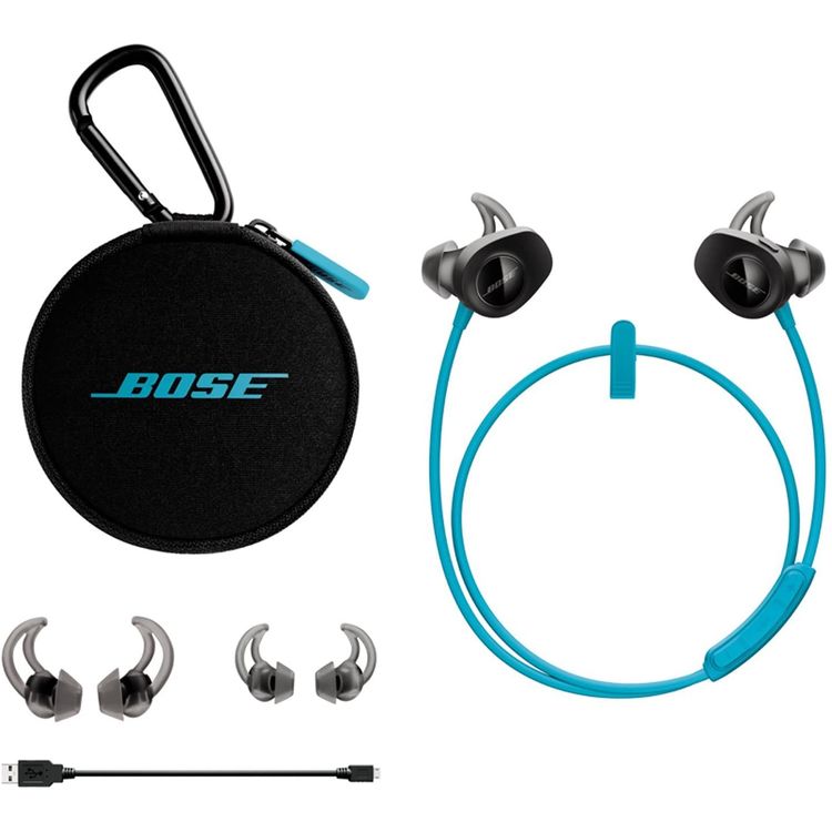 Bose SoundSport In-Ear Headphone, Wireless Earbuds, (Sweatproof Bluetooth Headphones for Running and Sports) 6-hours Battery Life - Blue
