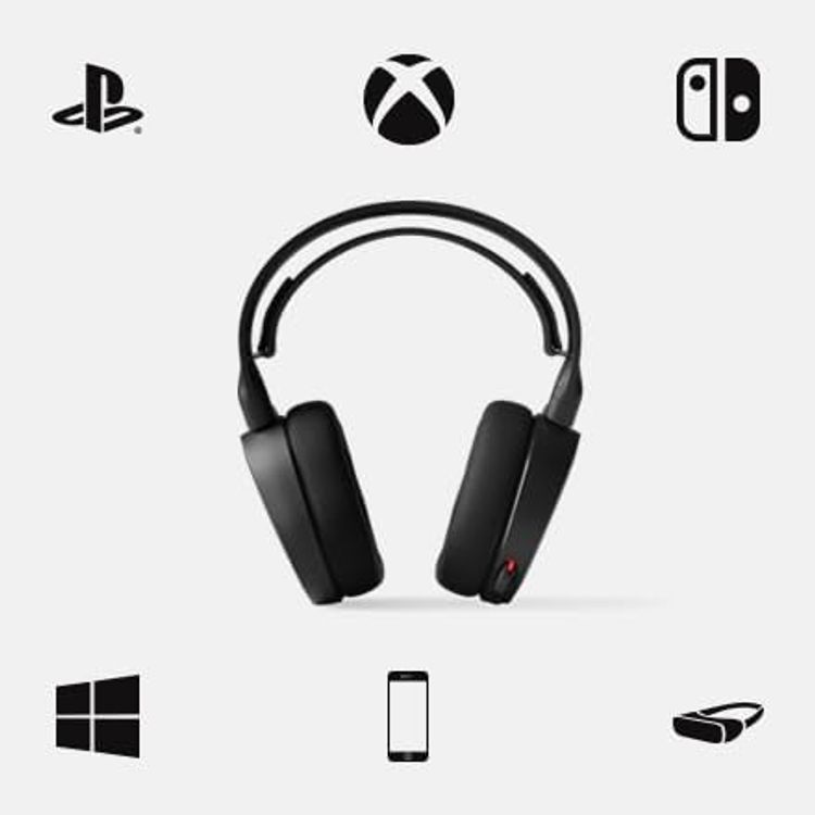 SteelSeries Arctis 5 (2019 Edition) RGB Illuminated Gaming Headset with DTS Headphone: X 7.1 Surround for PC, PlayStation 4, VR, Android and iOS, USB or 4-Pole 3.5mm - Black (PS4)