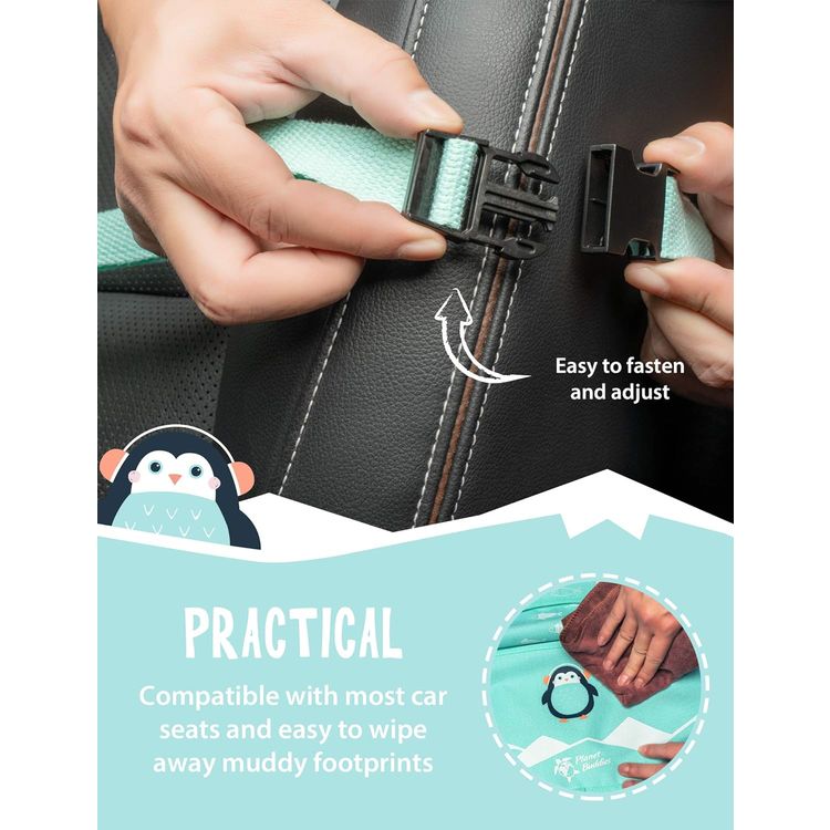 سجادة ركل مقعد السيارة من بلانيت باديز - أزرق