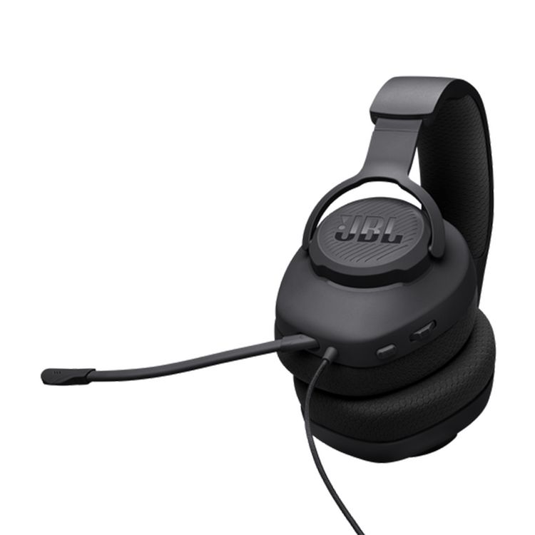 JBL Quantum 100M2 Wired Over-ear Gaming Headset, Lightweight & Compact Design, Memory Foam with Fabric Ear Cushions Material, 1.2m Cable Length, 40mm  Driver Size - Black