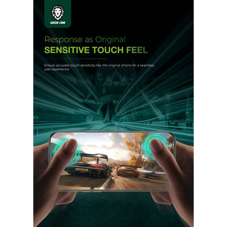 Green Lion 3D Silicone Plus Privacy Edge Glass for iPhone 17 Pro Max, Blocked Side Viewing, Anti-Scratch, Anti-Fingerprint, Grease Resistance, Air Bubble Prevention, Highly Responsive - Black