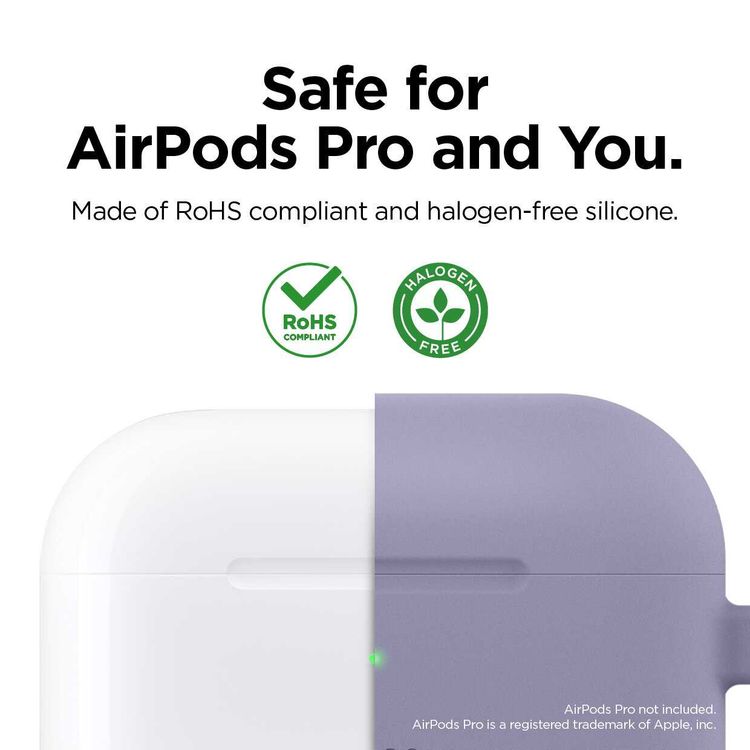 جراب Elago الأصلي المعلق لسماعات Airpods Pro - لافندر جراي