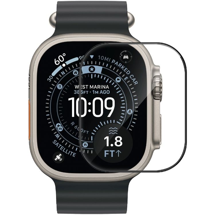 Green Lion HD Screen Protector for Apple Watch Ultra 3 (49mm), 9H Hardness, Full Protection, Anti-Scratch, Anti-Fingerprint - Clear