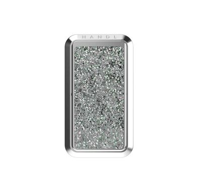 Handl Crystal Mobile Stand Phone Grip - Silver