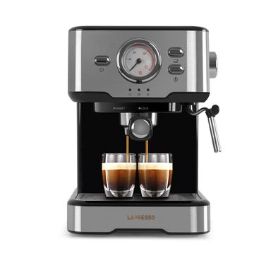 LePresso Coffee Machine with 15bar Pressure Pump and Capsule Filter - Black