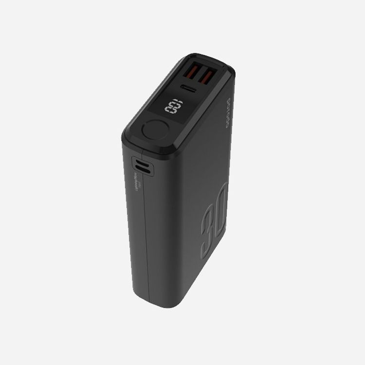 Porodo Power Bank PD-3094-BK Power Bank 3000mAh-Black 20W Power Delivery and Quick charge 3.0 features  - Black