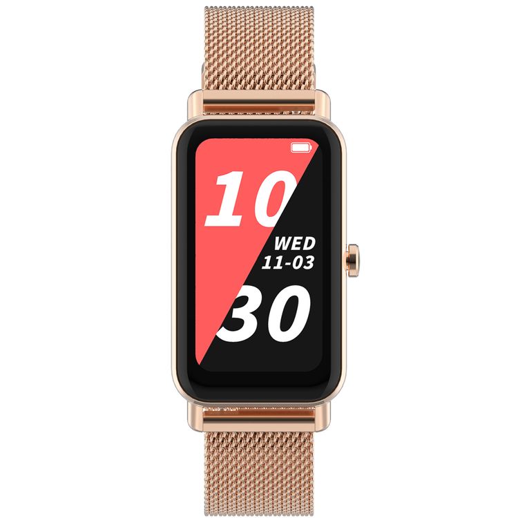 Green Lion Fit Track Smart Watch with 1.47" TFT Full Touch, 320x172 Resolution, 192KB/256KB/64MB RAM/ROM/SPI Flash, 160mAh Battery, Up to 12 Days Standby Time - Gold