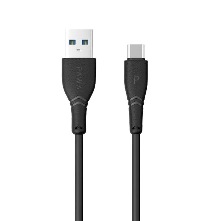 Pawa Solid Car Charger Dual USB Port 2.4A with Micro Cable - Black