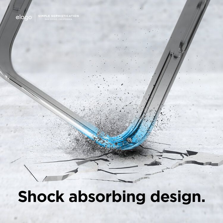 Elago Hybrid Case Compatible w/ iPhone 12 Mini (5.4")Ultimate Protection, Raised Bezel for more Protection, Supports Wireless Charge, Anti-Yellowing, Shock Absorbing Design-Black