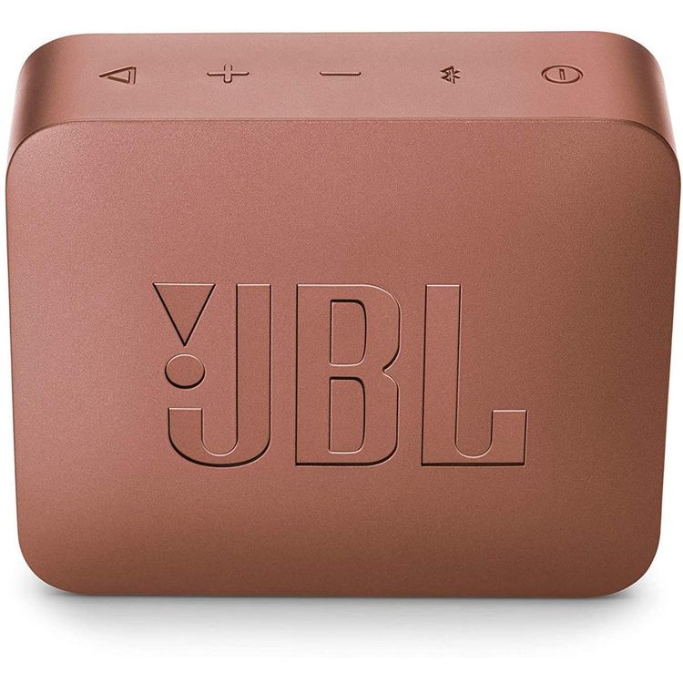 JBL GO 2 Portable Wireless Bluetooth Speaker, 5-hours Playtime, IP67 Waterproof Feature, Speaker Built-in Noise-Cancelling Speakerphone - Cinnamon