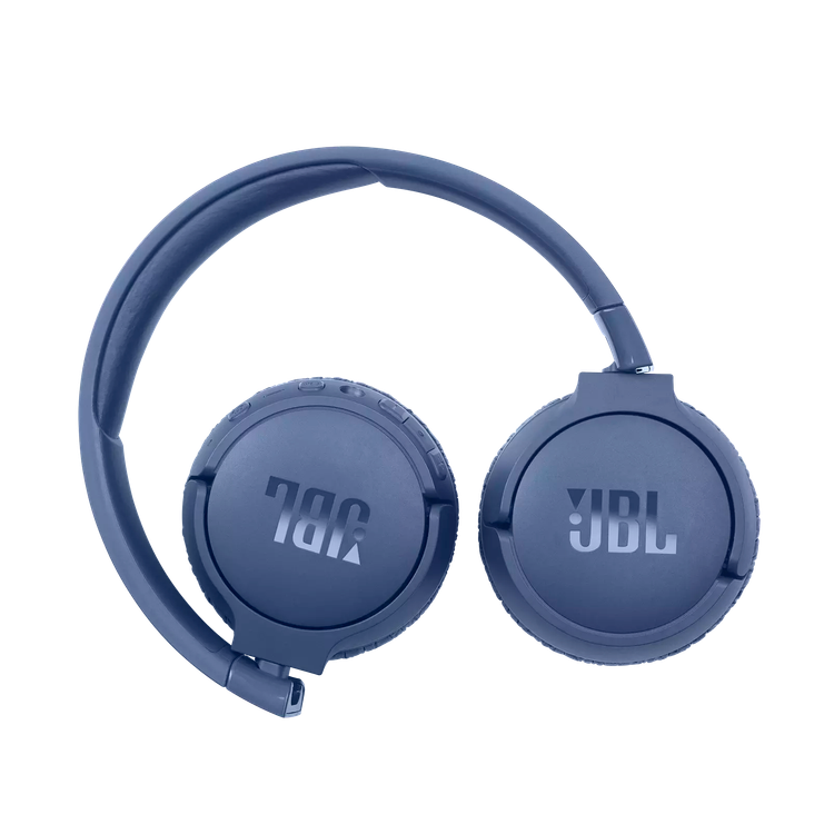 JBL T660 Over-Ear Wireless Bluetooth Headphone wit Noise-Cancelling, Pure Bass, 44-hours Battery Life with ANC on, Hands-free Calls,  Foldable Design - Blue