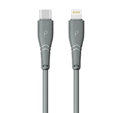 Pawa Type-C to Lightning PVC Cable 27W Quick Charging 1.2m - Gray