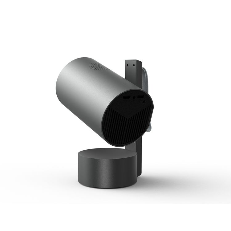 Porodo Full HD Portable Smart Projector with Auto-Focus & Keystone, 65W Power Consumption, 1080 pixels Resolution, Up to 150-inch Projection Size, 2 Hours Battery Life, 30000 Hours Light Source Life, 5000mAh Battery Capacity, 3-inch HD LCD Display, 250 ANSI Brightness, Bluetooth Version 5.0 - Gray