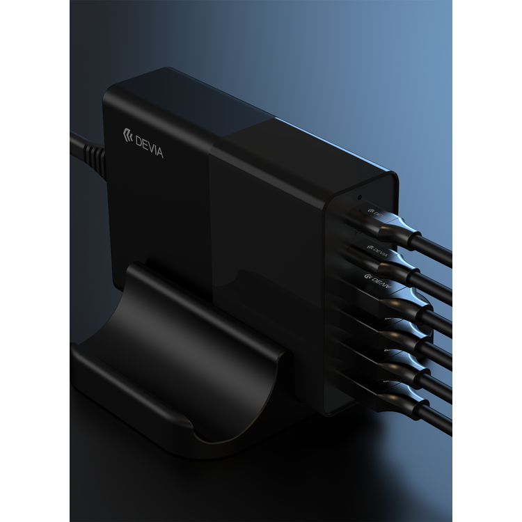 Devia Extreme Speed Series Multi-port Desktop Charger 75W - Black