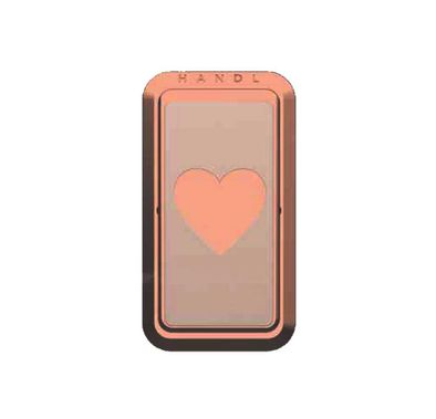 Handl Heart Mobile Stand Phone Grip - Rose Gold