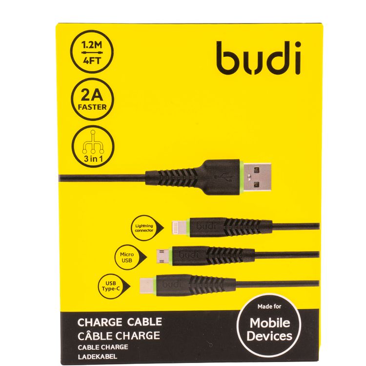بودي 3 في 1 كابل 2A سريع الشحن