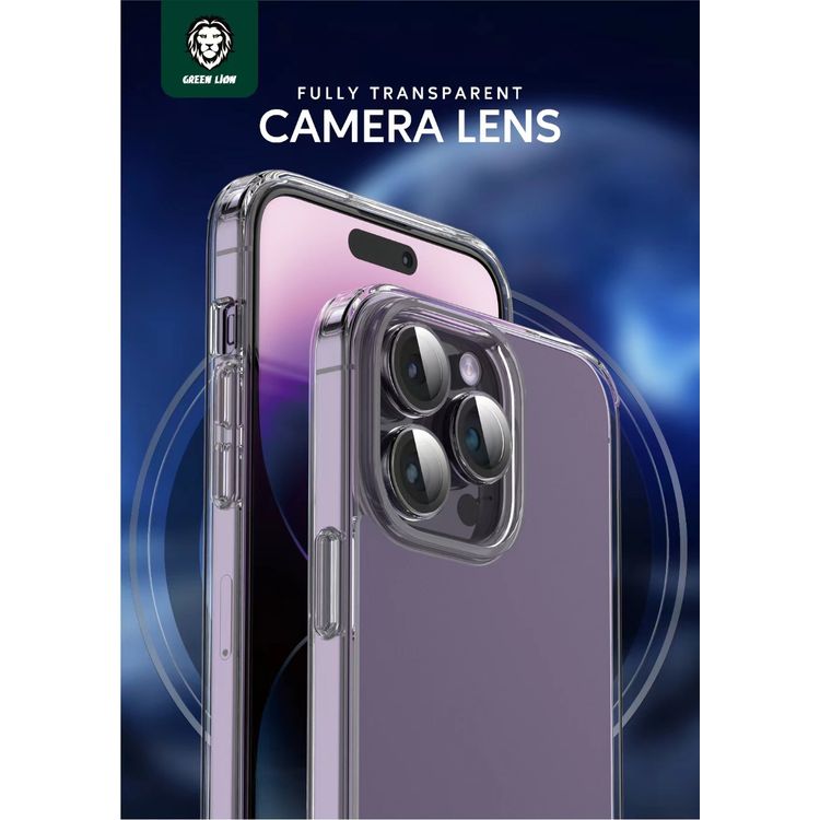 Green Lion 3 in 1 Protection Pack iPhone 14 Pro Max - Clear