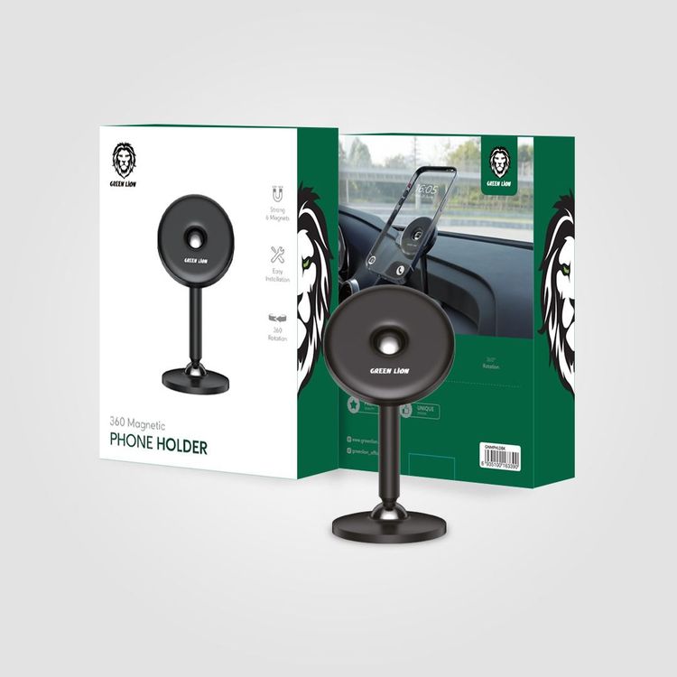 Green Lion 360 Magnetic Phone Holder with Strong 6 Magnets 