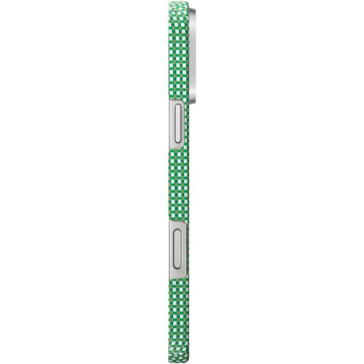 Pitaka Ultra Slim Case for iPhone 16 Pro Max, Compatible with MagSafe, 3D Grip Textured, Raised Camera Lip - Forest Green