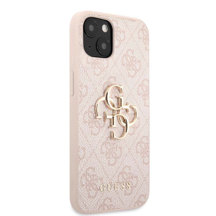 CG MOBILE Guess PU Leather 4G Big Metal Logo Compatible for iPhone 13 (6.1") Anti-Scratch, Easy Access to All Ports, Shock Absorption & Drop Protection