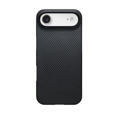 Pitaka Aramid UltraGuard Case for iPhone 17 Air with MagSafe compatible, Carbon Fiber Material, Scratch resistant, wear resistant, Slim & Lightweight - Black / Gray