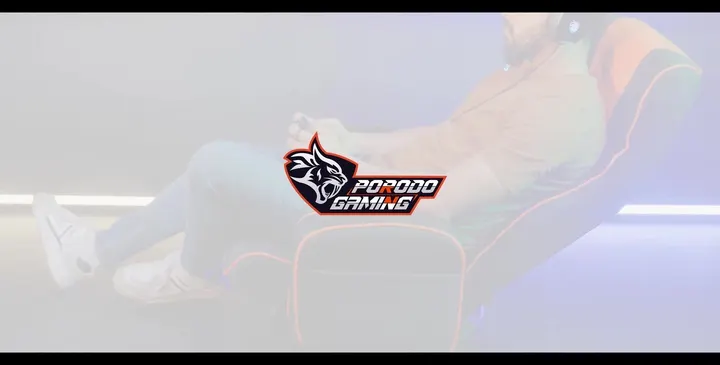 Porodo Gaming Predator Pro Gaming Seat with Armrest & Cupholder 360 Swivel