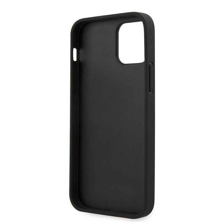 CG Mobile U.S. Polo Assn. PU Hard Case Polo Embroidery for iPhone 12 / 12 Pro (6.1") Shock & Drop Protection Suitable with Wireless Chargers Officially Licensed Black