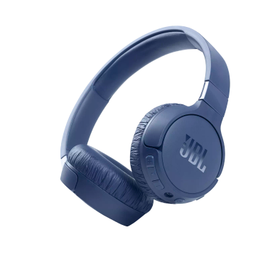 JBL T660 Over-Ear Wireless Bluetooth Headphone wit Noise-Cancelling, Pure Bass, 44-hours Battery Life with ANC on, Hands-free Calls,  Foldable Design - Blue