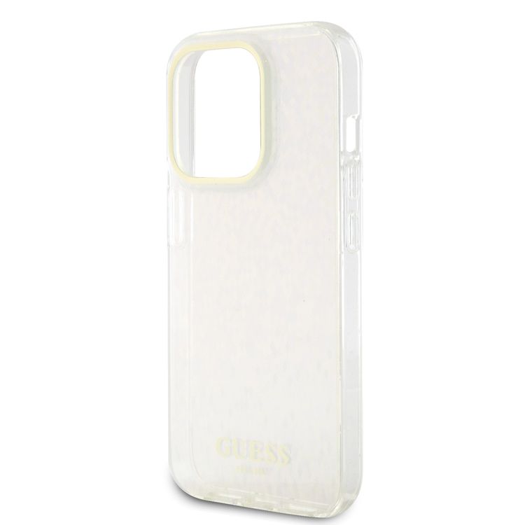 Guess IML Case with Faceted Mirror Disco Pattern - Pink - iPhone 15 Pro