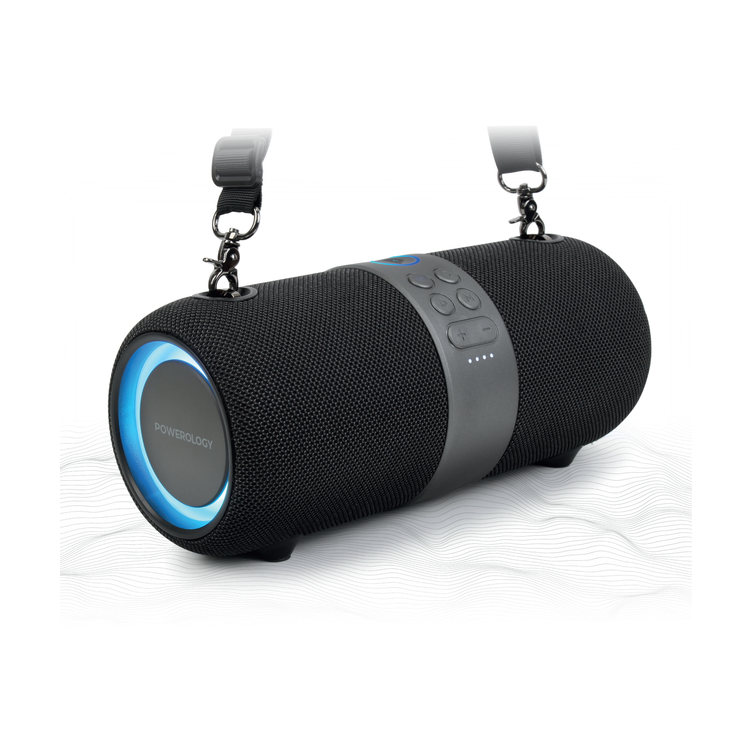 Powerology Cypher Portable Stereo Speaker - Black