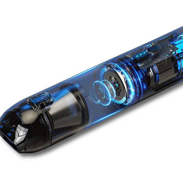 Green Lion Portable Cordless Car Vacuum Cleaner 65W 100mL, Super Strong Suction 6000PA, Low Noise, Ultra-long Battery Life, Compact & Lightweight Mini Handheld Vacuum Cleaner