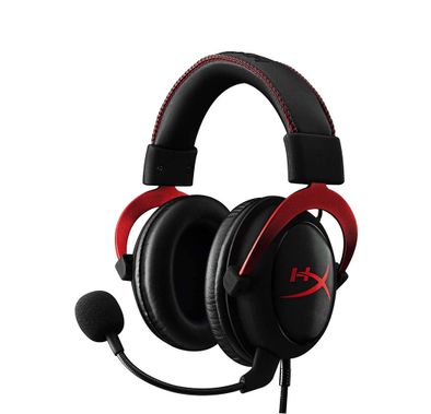 HyperX Cloud II - Gaming Headset, 7.1 Surround Sound, Memory Foam Ear Pads, Durable Aluminum Frame, Detachable Microphone, Works with PC, PS4, Xbox One - Red
