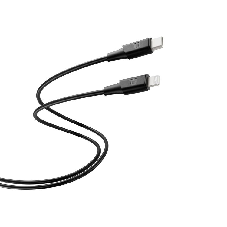 كابل باورولوجي باور سينك فليكس من USB-C إلى لايتنينغ بطول 2 متر، عمر افتراضي يصل إلى 10000 انحناء، شحن سريع ونقل بيانات، مصنوع من مادة TPE المصبوبة، سرعة نقل بيانات تصل إلى 480 ميجابت في الثانية، مع توصيل للطاقة بقدرة 30 واط - باللون الأسود.