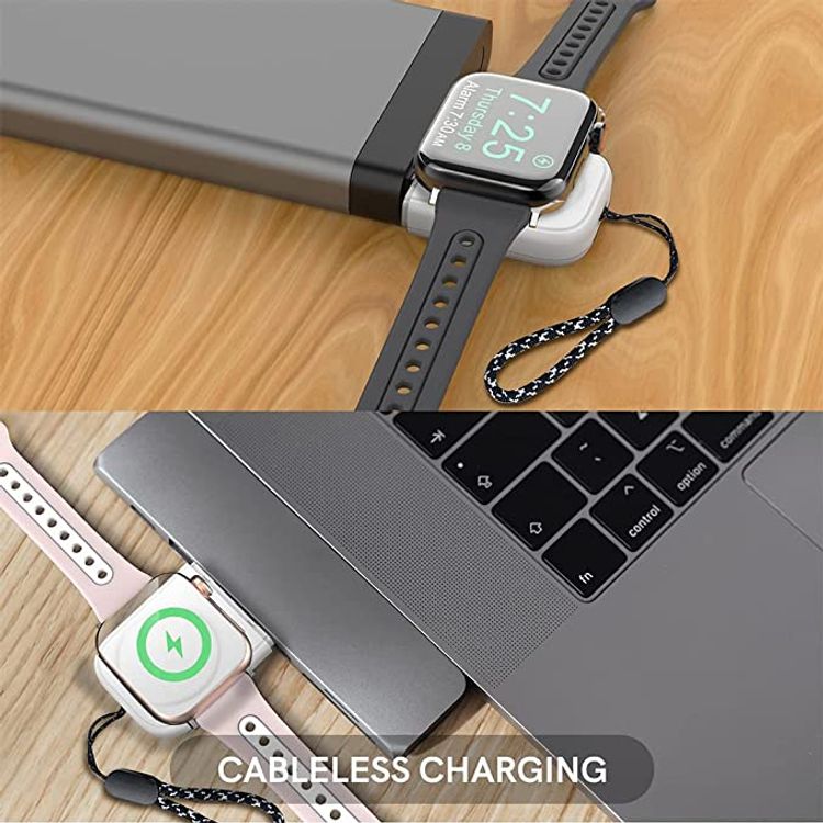 Ahastyle ABS Plastic Foldable Stand For Apple Watch Charger, Compatible with all Apple Watch models Series - White