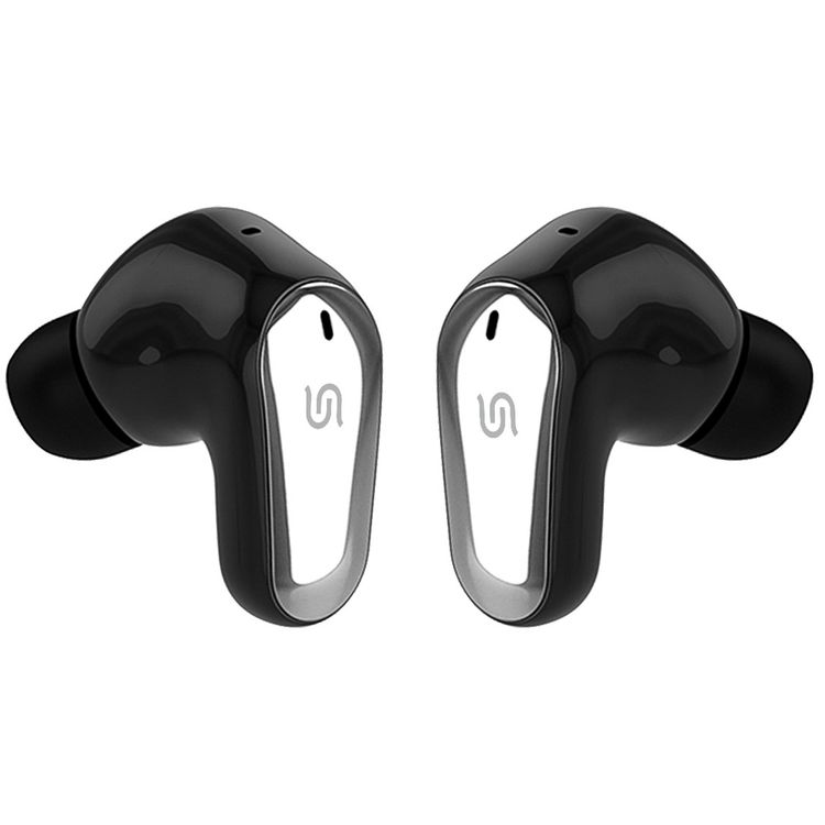 Porodo Gravis True Wireless Earbuds with Touch Control, Up to 5 Hours Play Time, 300mAh Charging Case & 38mAh Earbuds Battery, Sweat & Water Resistant, Voice Assistant, Stereo Sound - Black