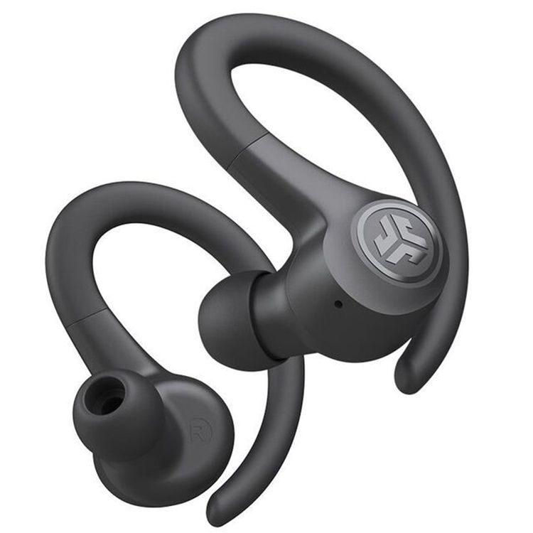 JLAB Go Air Sport True Wireless Earbuds, Touch Controls, Dual Connect, Type-A Charge Plug, 2 Hours Case Charging Time - Black