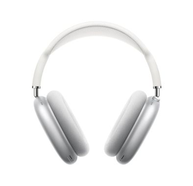 Apple AirPods Max Wireless Over-Ear Headphones, Active Noise Cancelling, Memory Foam & Steel Material, Wireless & Bluetooth Connectivity, Up to 20 Hours Working Time - Silver