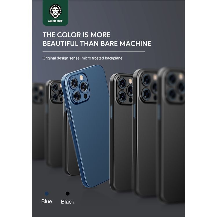 Green Lion Comodo Case for iPhone 13 Pro Max 6.7", Anti-Scratch, Easy Access to All Ports, Drop Protection - Black