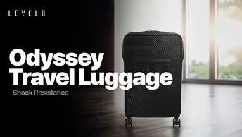 Buy Levelo Odyssey 22" Front Opening LID Travel Luggage in UAE | 30KG Weight-Bearing | (LVLO22FOBK)