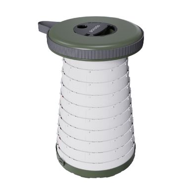 Porodo Camping Telescopic LED (White/Yellow) Stool - Green