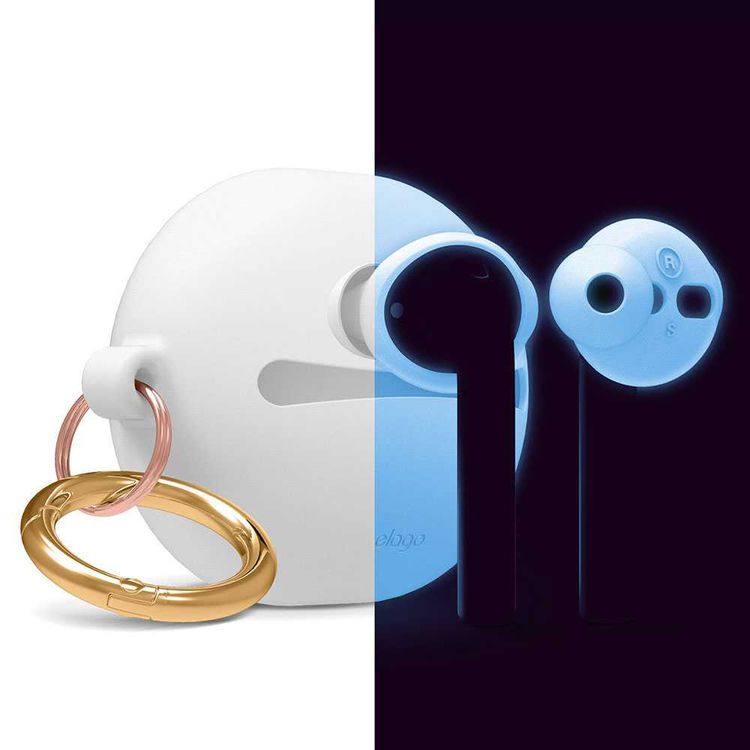 Elago Basic Earbuds with Cover Pouch for Apple Airpods, Secure Wear, Precise Sensor , Improved Sound Quality, Non-toxic & Soft Material - Lavender