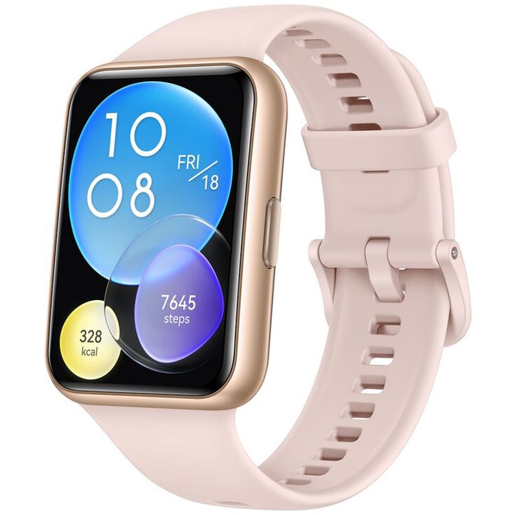 Huawei Watch Fit 2 Active Edition, 1.74" AMOLED Display, up to 10 Days Battery Life, Bluetooth 5.2, Magnetic Charging, 9-Axis IMU Sensor, Optical Heart Rate Sensor, 5 ATM Water-Resistant, Android & iOS - Sakura Pink