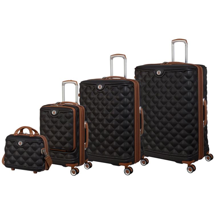 it luggage Indulging Unisex ABS Hard Case Luggage, Expandable Trolley Bag with 8x360° Spinner Wheels and TSA Lock - Medium / Coffee Bean