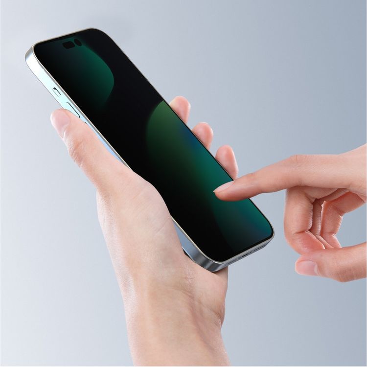Devia van Series Full Screen Privacy  Twice-Tempered Glass iPhone 14  - Black