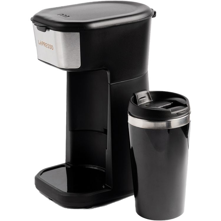 LePresso 450W Coffee Maker with Travelling Mug  - Black