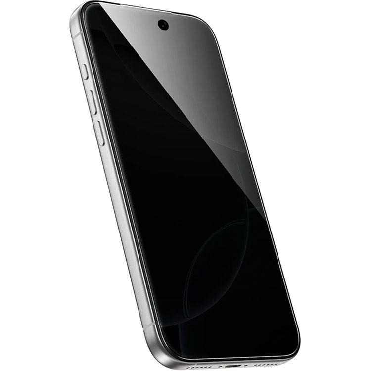 جرين ليون 9H ستيف لحماية الخصوصية لجهاز iPhone 17 Pro، زجاج مضاد للتطفل، صلابة 9H، شفاف كريستالي، عالي الحساسية، حماية الخصوصية، مضاد للبصمات، مقاوم للخدوش، طلاء أوليوفوبي، نحيف للغاية - أسود